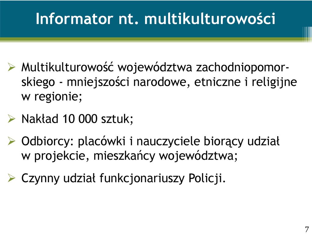 Edukacja dla dialogu międzykulturowego w województwie